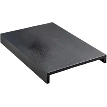 KAWOLA Holztablett MADELINE schwarz für Armlehne Sofa