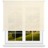 Wellhome - Lichtdurchlässiges Polyester-Rollo 140 x 180 cm (Breite x Höhe) Beige