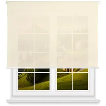 Wellhome - Lichtdurchlässiges Polyester-Rollo 140 x 180 cm (Breite x Höhe) Beige