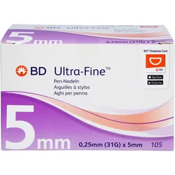 Bd Ultra-Fine Pen-Nadeln 5Mm 31 G 0.25 Mm 105 ST