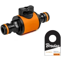Bradas Absperrhahn 1/2" grau