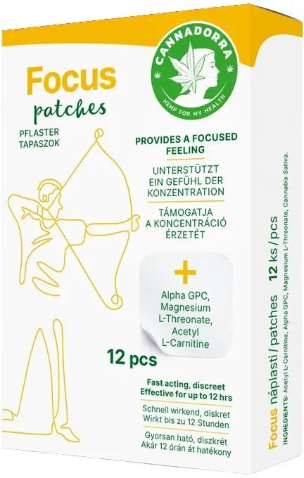 Hanf Gesundheit Fokus (Konzentration) – Pflaster, 12 Stk.