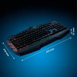 Medion Supporter P11 halbmechanische Gaming Tastatur DE