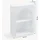 [en.casa] Jäller Wandregal 40 x 30 x 13 cm Weiß