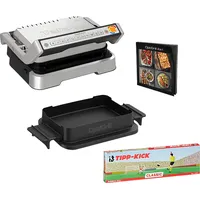 Tefal GC774D.TK OptiGrill 4-in-1 inkl. Backschale und Tipp-Kick Spiel Kontaktgrill