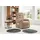Livetastic Fernsehsessel Nino Textil 76 x 106 x 94 cm Hellbraun mit Relaxfunktion