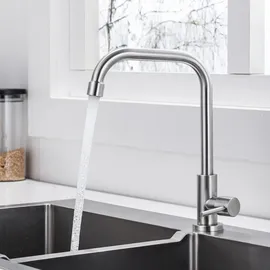 ONECE Wasserhahn Küche Kaltwasser Weiß