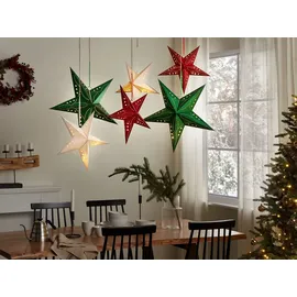 Beliani Weihnachtsstern 60 cm smaragdgrün
