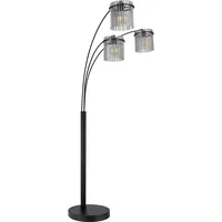 GLOBO Stehlampe Gorley Alu, Eisen, Stahl & Metall Schwarz