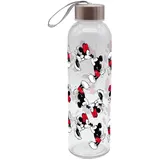 Gedalabels GEDA LABELS Trinkflasche Mickey Kiss Sketch rot 580ml Glas, Bunt