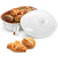 RÖMERTOPF Vorratsdose Brottopf oval MAXI 6,5 Liter - Keramik Brotkasten, Keramik, (Set), aus Naturton weiß