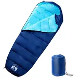 vidaXL Mumienschlafsack für Erwachsene Camping 3 Jahreszeiten