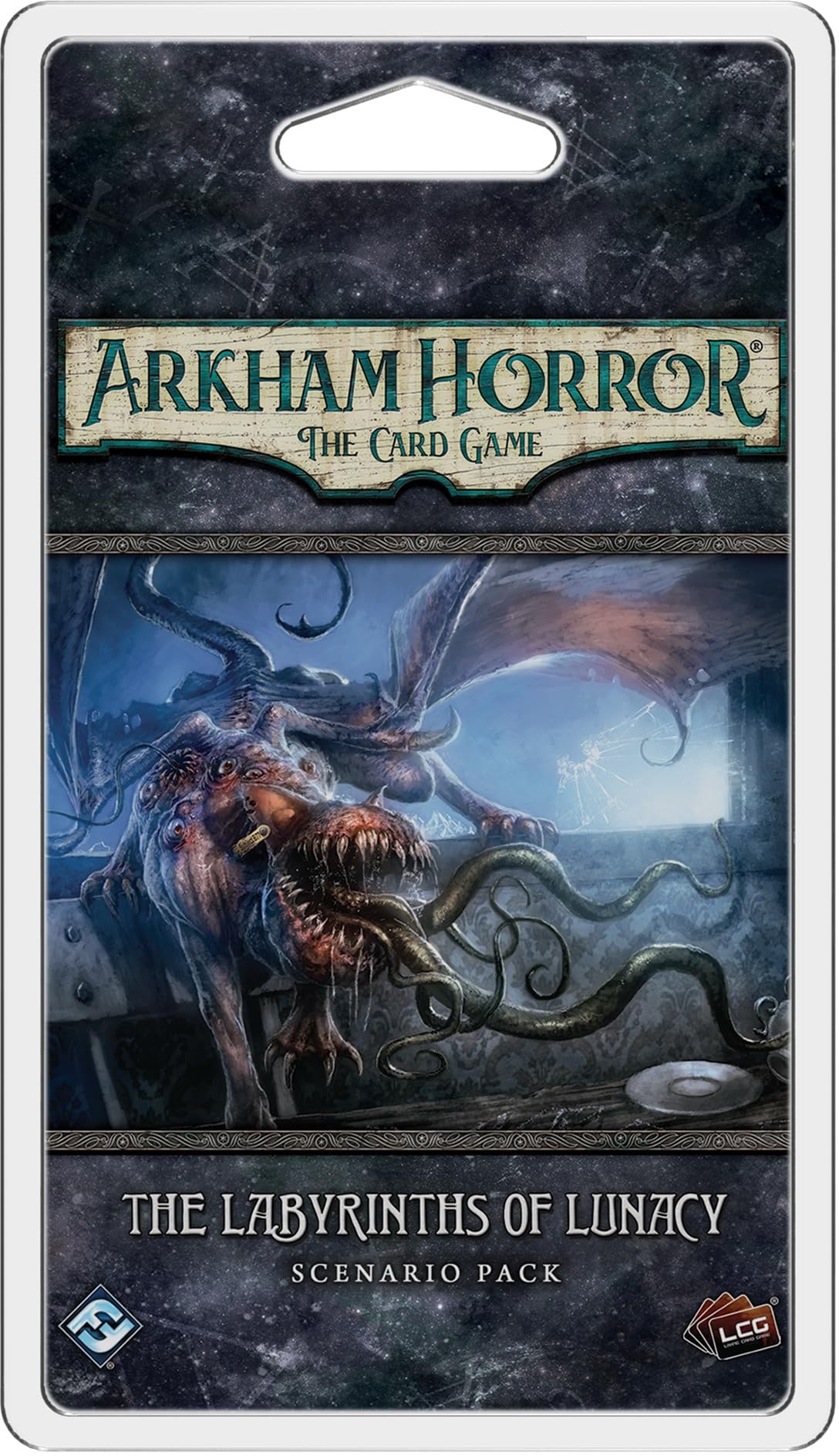 Fantasy Flight Games, Arkham Horror The Card Game: Scenario Pack - 3. The Labyrinths of Lunacy, Card Game, Ages 14+, 1 to 4 Players, 60 to 120 Minutes Playing Time