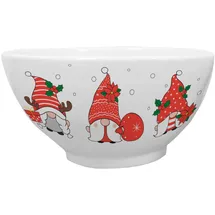 Geda Labels Müslischale Weihnachtswichtel in Weiß | 500ml | Gr.: onesize