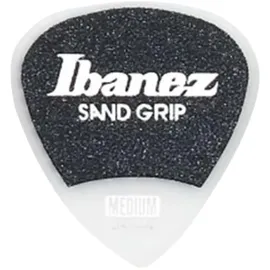 IBANEZ Grip Wizard Series Sand Grip Flat Pick - weiß 6 Stück (PPA16MSG-WH)