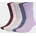 Cushioned Crew Socken Paar rosa violett 46/48
