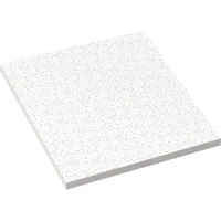 GGM Möbel 10er-Set Mineralfaserplatte | Weiß | 60x60cm | Rasterdeckenplatten