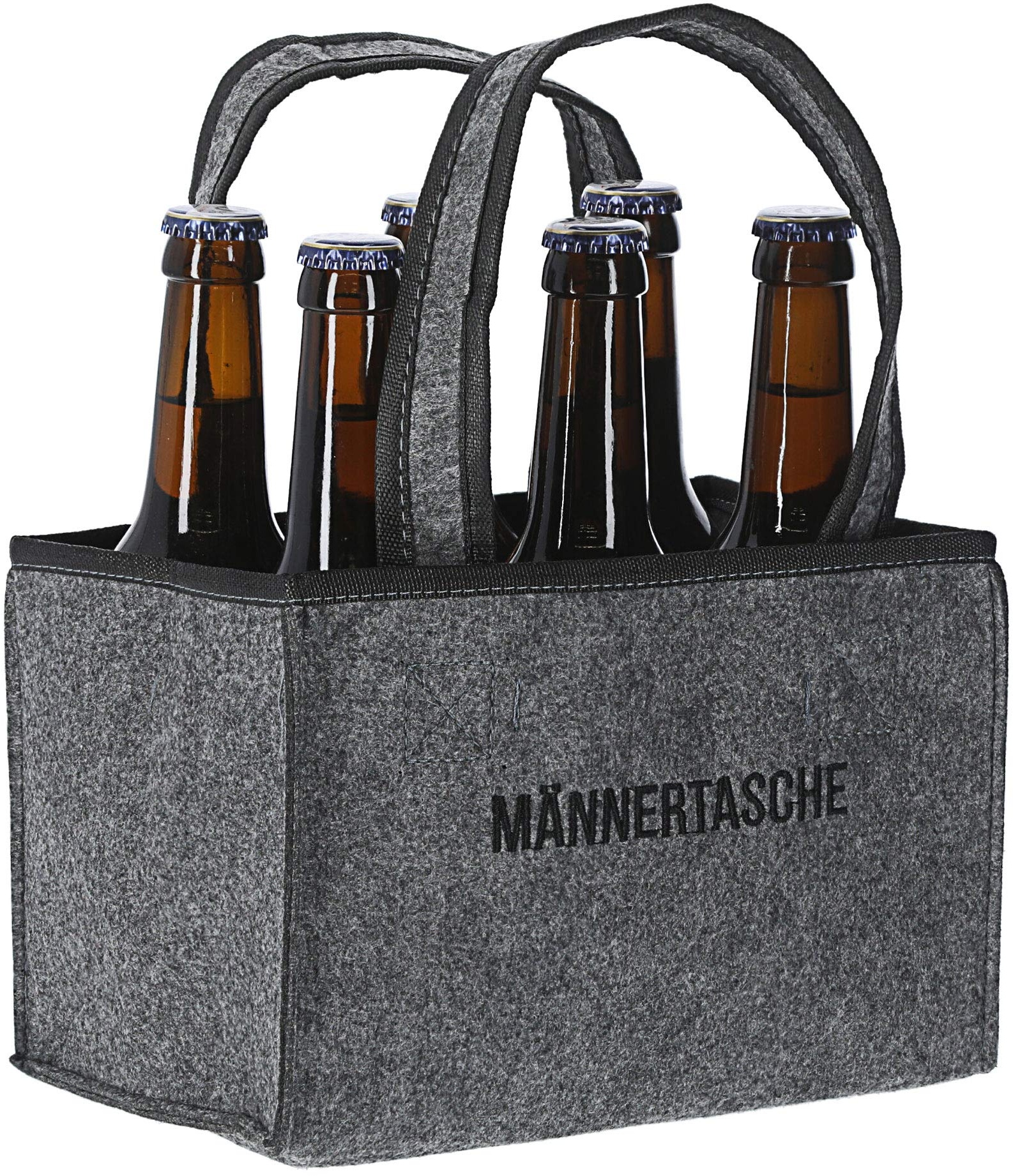 APS Flaschenträger für 6 Flaschen verchromt 32x21,5x32,5cm Ø9cm silber 