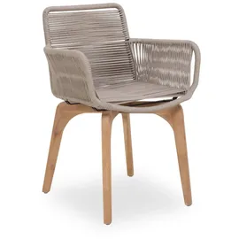 Sansibar Gartenstuhl SANSIBAR NORDMAAR - beige - BHT 74x61x55 cm