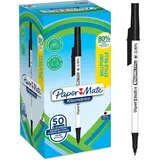 Paper Mate Kugelschreiber Kilometrico Reycled M schwarz 50er