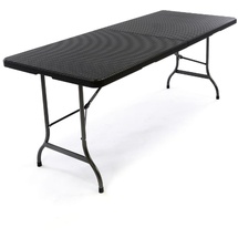 VCM Klapptisch 180 x 75 x 70 cm schwarz