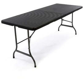 VCM Klapptisch 180 x 75 x 70 cm schwarz