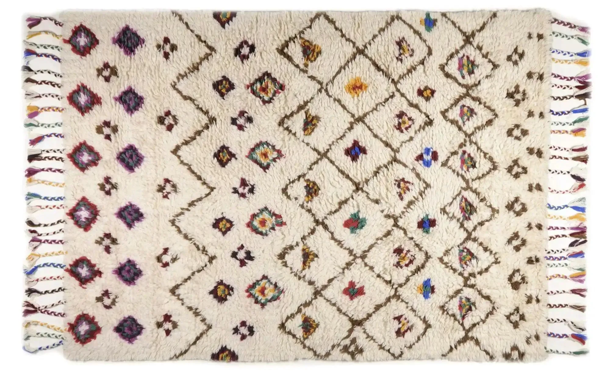 THEKO Wollteppich  Nomadic , beige , Baumwolle , Maße (cm): B: 160 H: 2