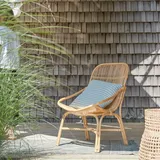 Tikamoon Rattanstuhl Sessel 71 x 71 x 108 cm beige