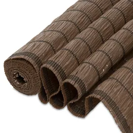 powertec Sichtschutzmatten Raffia 0,9 x 3 m braun