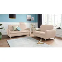 sit&more 2-Sitzer SIT & MORE "Daytona", beige (creme), B:150cm H:93cm T:90cm, Sofas, inklusive Federkern und einer Kopfstütze