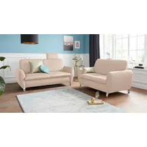 sit&more 2-Sitzer SIT & MORE "Daytona", beige (creme), B:150cm H:93cm T:90cm, Sofas, inklusive Federkern und einer Kopfstütze