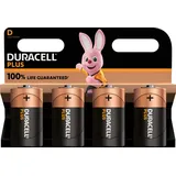 Duracell Plus D LR20 1,5V Mono (D)-Batterie Alkali-Mangan 1.5 V 4 Stück
