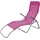 Lex Siestaliege Kippliege 142 x 58 x 99 cm Beige/Pink/Schwarz
