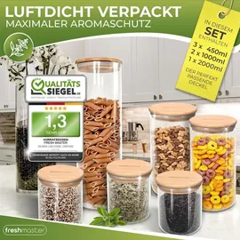 Fresh Master Vorratsglas 1000 ml 12 St.