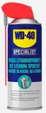 WD-40 Weißes Lithiumsprühfett 400ml - Lang anhaltende Schmierung für Metallteile