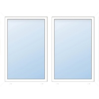 Meeth, Fenster 77/3 MD, Gesamtbreite x Gesamthöhe: 130 x 140 cm, Glassstärke: 33 mm, weiß