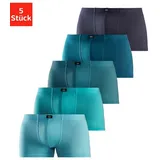 H.I.S. Boxershorts unifarben blau S 5er Pack