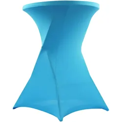 Oviala Business Klappbarer Stehtisch und blauer Bezug