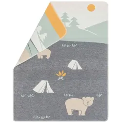 David Fussenegger Babydecke Juwel 'Camping' 70 x 90 cm Grau