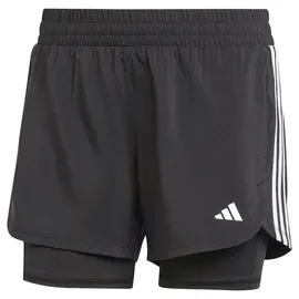 adidas Pacer 3-Stripes Training Woven Shorts, Black, XL