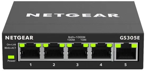 GS305E 5-Port Gigabit Ethernet SOHO Plus Switch