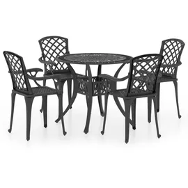 vidaXL Bistroset 5-tlg. schwarz 3070611
