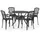 vidaXL Bistroset 5-tlg. schwarz 3070611