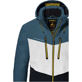 KILLTEC Herren Skijacke/Funktionsjacke mit abzippbarer Kapuze und Schneefang KSW 45 MN SKI JCKT, stahlblau, XL, 38699-000
