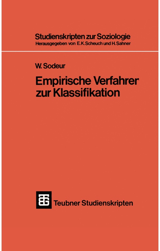 Empirische Verfahren Zur Klassifikation - Wolfgang Sodeur, Kartoniert (TB)