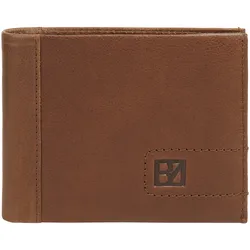 Geldbörse BODENSCHATZ, braun (cognac), Leder, unifarben, casual, Kleinlederwaren, echt Leder