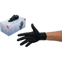 BGS TECHNIC Einweghandschuhe-Box, Nitril mit extra Griffigkeit 100 Stück