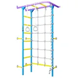 JEFlex Sprossenwand ClimbMaxx M5 blau-lila-gelb - Blau/Gelb