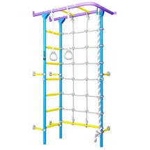 JEFlex Sprossenwand ClimbMaxx M5 blau-lila-gelb - Blau/Gelb
