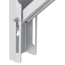 Relaxdays Wandtrockner 8 m silber